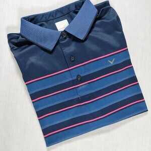 Callaway Men's Large Striped Opti-Dri Golf Polo Shirt